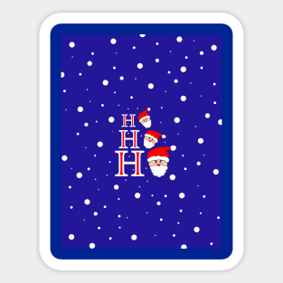 CUTE Santa HO HO HO Sticker